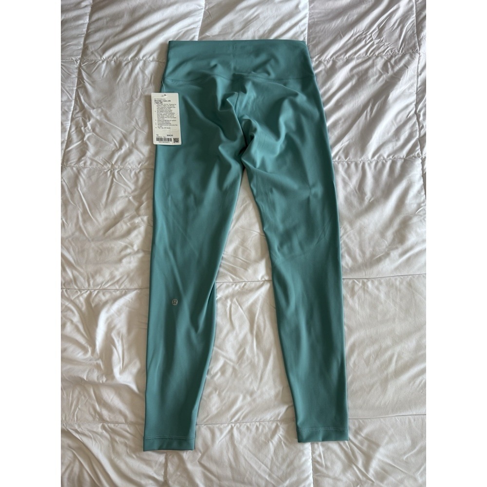 New Lululemon Size 10 Wunder Train HR Tight 28" TDLT Tide Teal Leggings SOLD OUT - Picture 6 of 9